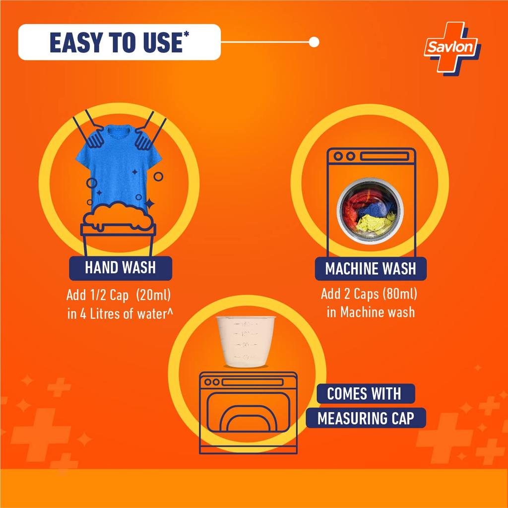 Savlon Soft & Protect Fabric Conditioner 890ml Fresh Blossom Fragrance for Softness and Germ Protection