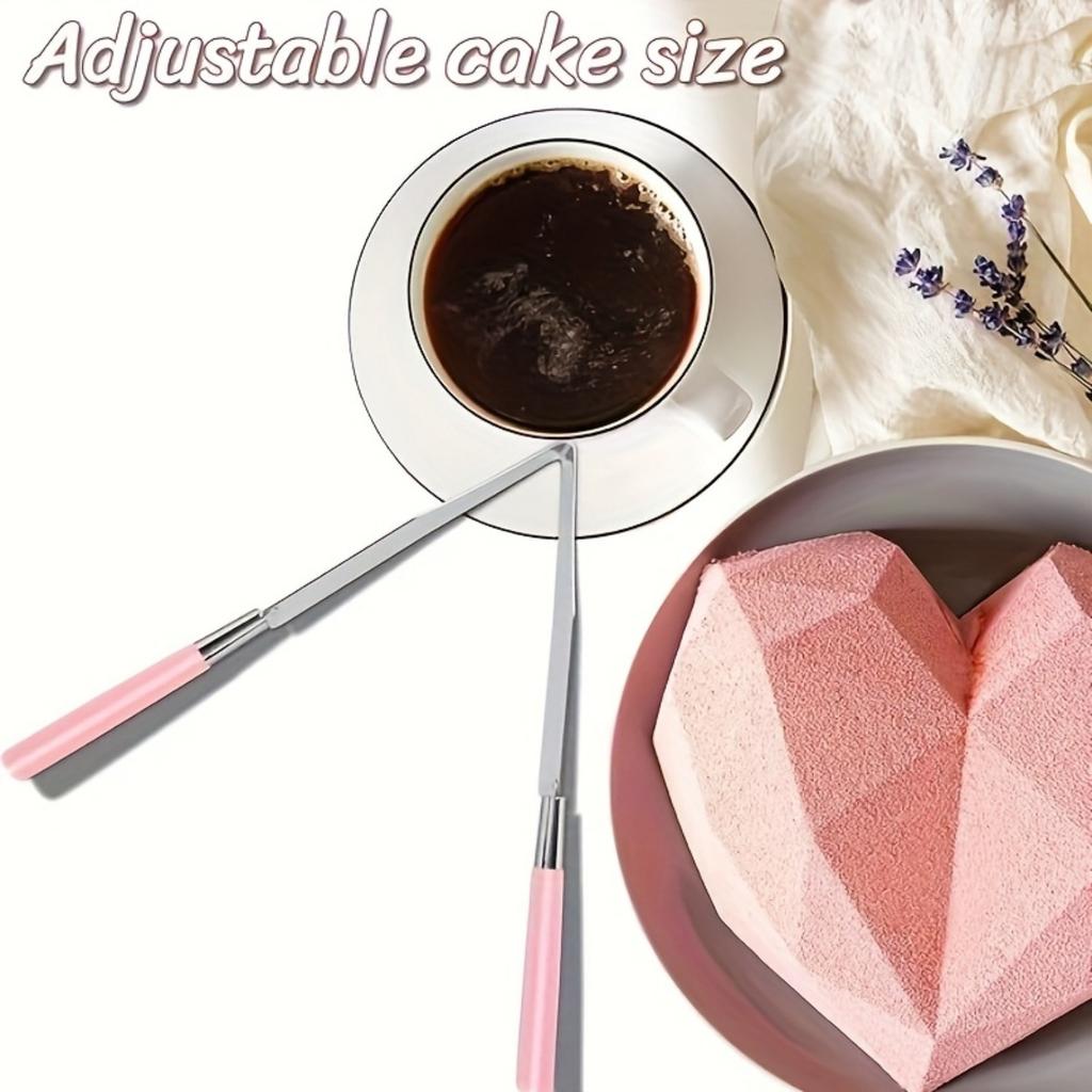 Набор для резки торта, 1 треугольный инструмент из нержавеющей стали для выпечки на юбилейных праздниках.