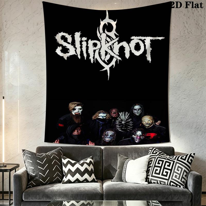 Slipknot Heavy Metal Phenomenon Tapestry Wallmounted Background Cloth Atmospheric Background Cloth Christmas Gift Background Wall Hanging Cloth