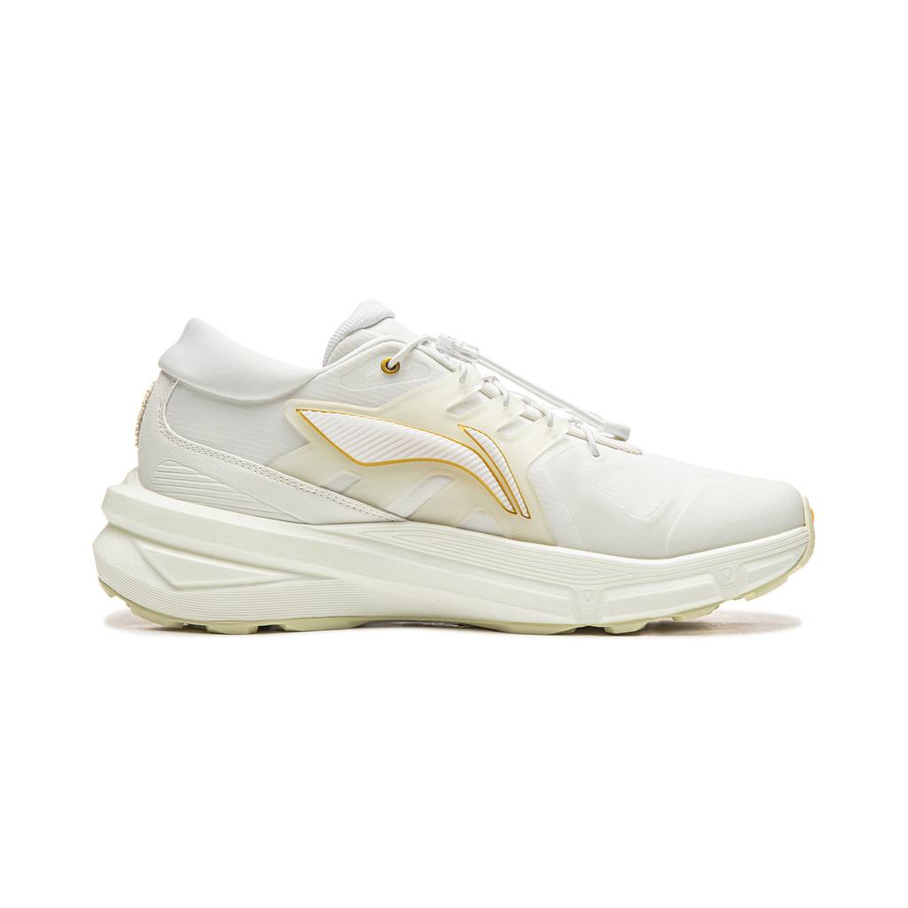 Li Ning Амортизирующие Нескользящие Износостойкие Низкие Повседневные Кроссовки Унисекс Белые AGLV257-1