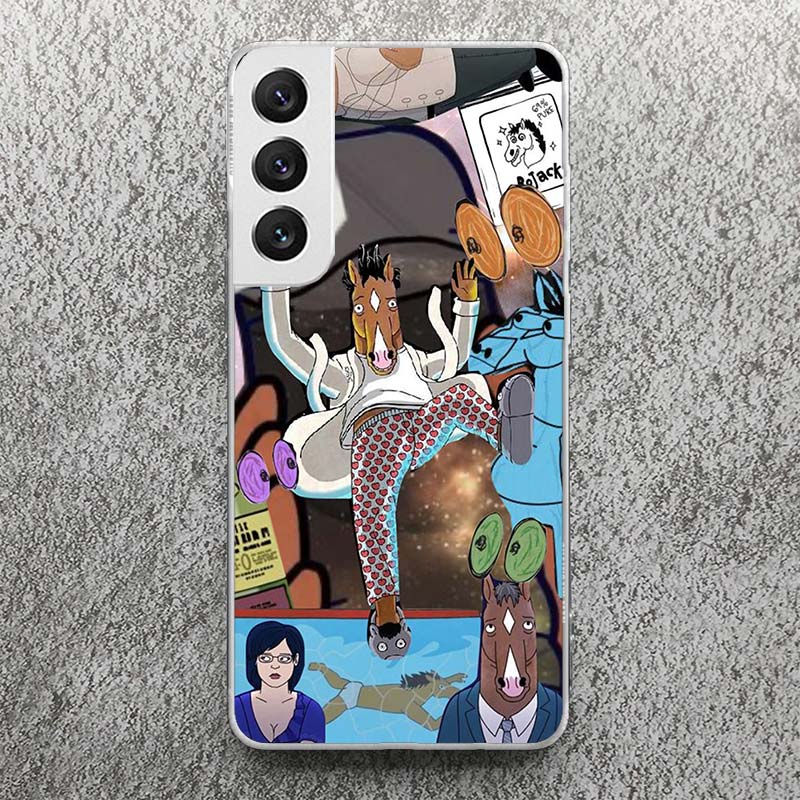 Мультяшный B-BoJack Horseman Принт Мягкий Чехол для Samsung Galaxy S25 S24 S23 S22 Ultra S21 Plus S20 FE Чехол для Телефона S10 + Узор Co