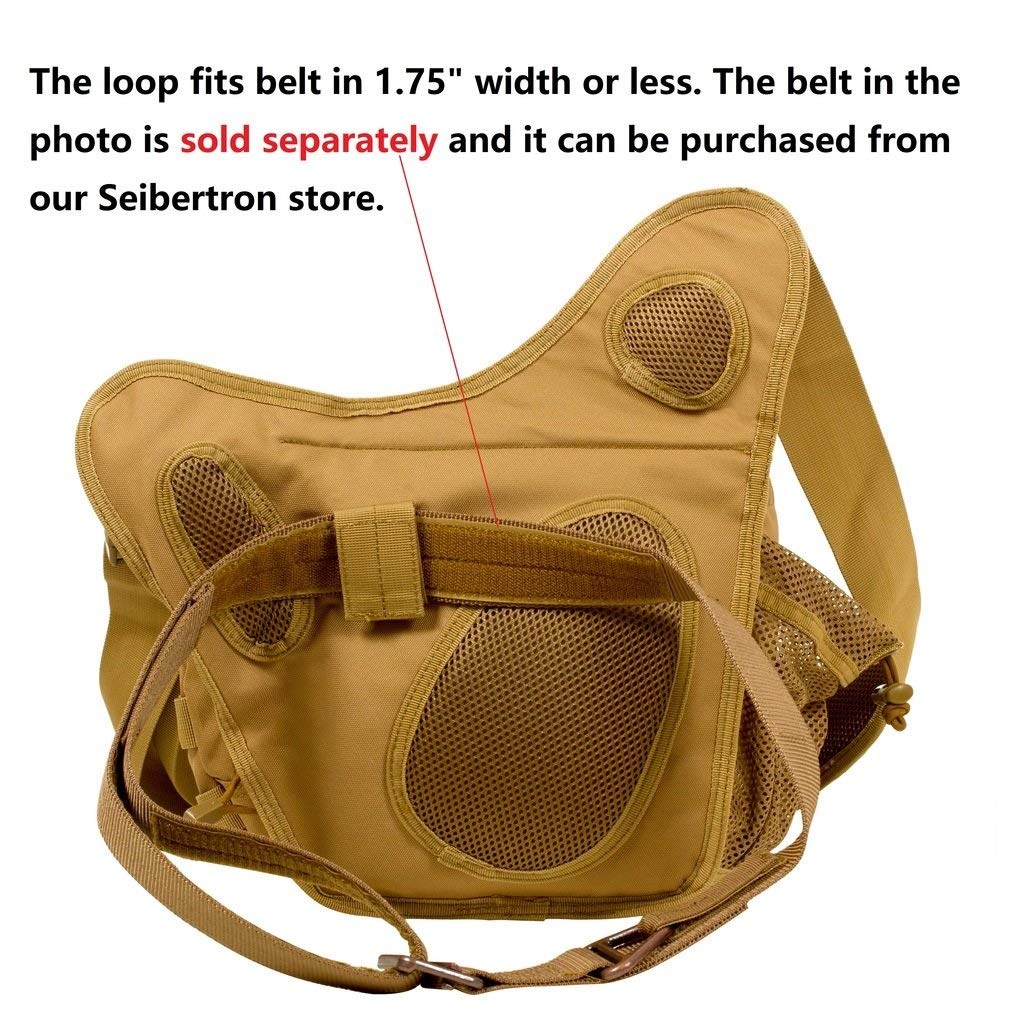 Сумка Cybertron Front Shoulder MOLLE для камеры, хаки, сумка, тактическая, совместимая, многофункциональная, военного класса, водонепроницаемая, сумка,