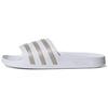Adidas Adilette Aqua Slides White Platinum Metallic Unisex Sneakers Cloud-White EF1730