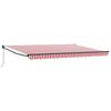 Retractable Awning Red and White 450 x 300 x 165 cm