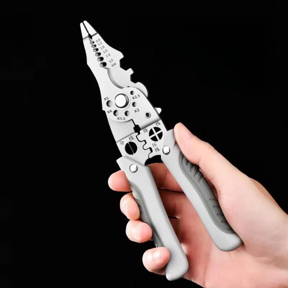 Плоскогубцы электрика высокой твердости Профессиональные электрические клещи для обжима проводов Инструмент для зачистки проводов Электрик