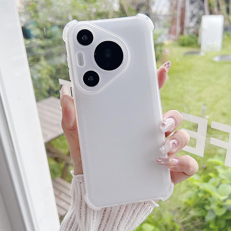 Противоударный матовый мягкий чехол для Huawei Pura 80 70 P60 P40 P30 Mate 70 60 50 40 Pro Plus силиконовый полупрозрачный чехол конфетного цвета