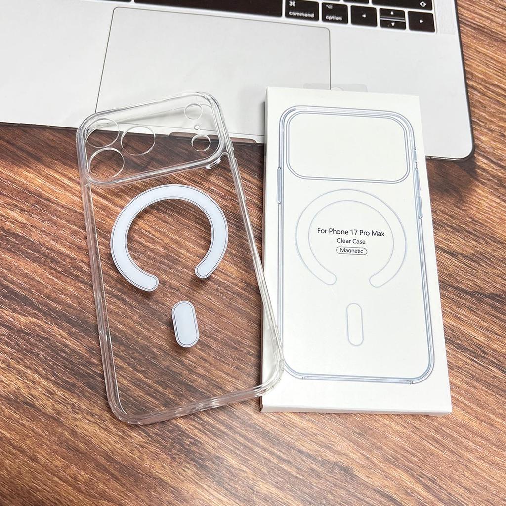 Магнитный чехол MagSafe для Apple iPhone 17 Pro Max, 15 отверстий, акриловый защитный чехол