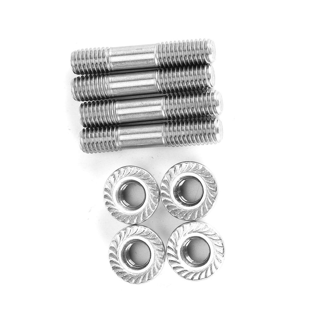 4pcs Car Exhaust System Stud Nuts M8x1.25 42mm1.65in T25 T28