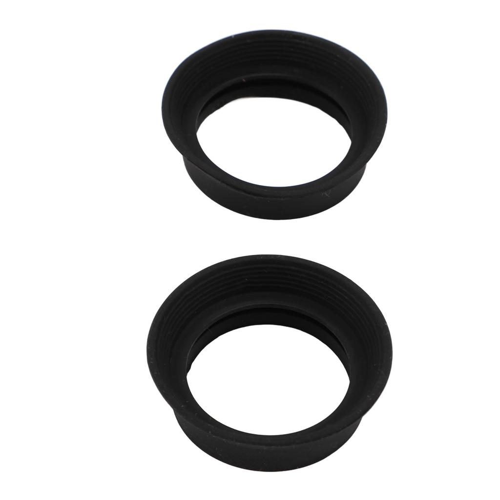 2pcs Scope Eyepiece Eyecup Foldable Soft Rubber Eyepiece Cover for 28 To 32mm Microscope Monocular