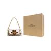 Coach Сумка женская Brie 22 Color Block с классическим логотипом, съемным плечевым ремнем, на кнопке, из кожи, CM064-IMVGB
