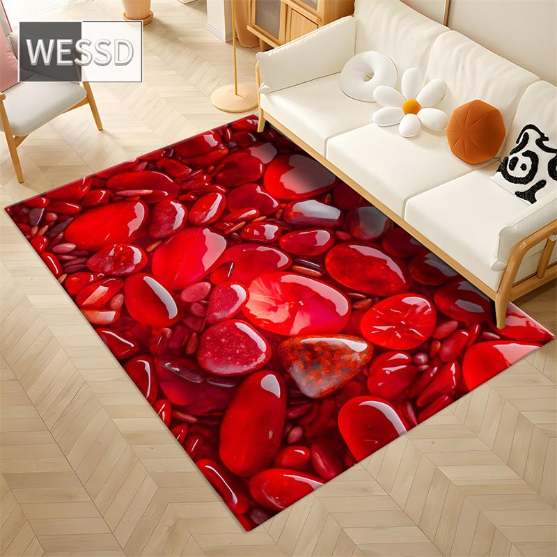 3D ковер, цветной каменный ковер, мягкий ковер в спальне, милый коврик для прихожей, впитывающий напольный коврик для туалета, большой коврик для ванной комнаты