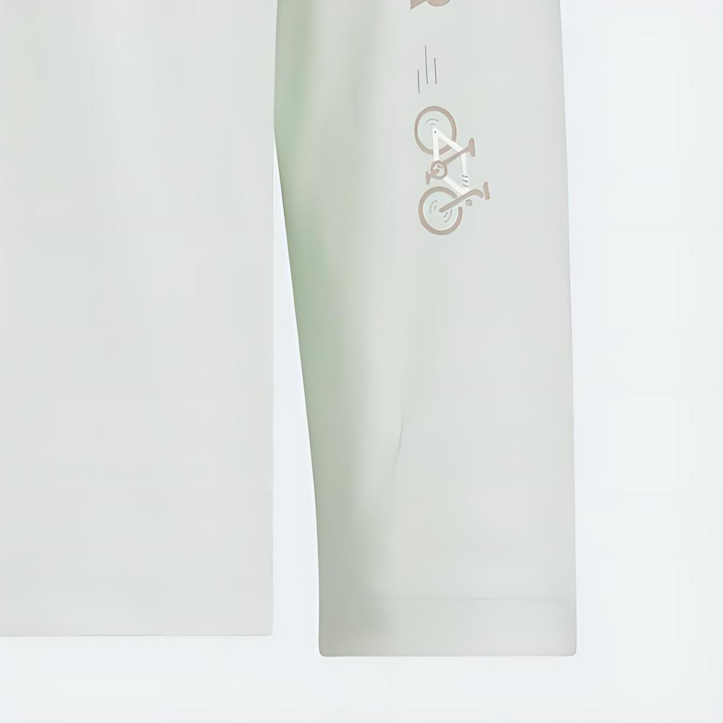 Adidas Logo Print Round Neck Long Sleeve T-Shirt Unisex Tops Linen-Green JN9451