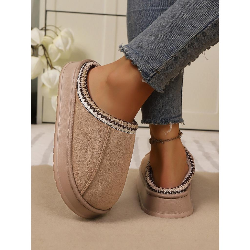 Хлопковые тапочки для пар для дома, домашние плюшевые зимние домашние противоскользящие женские теплые мужские тапочки осень и зима