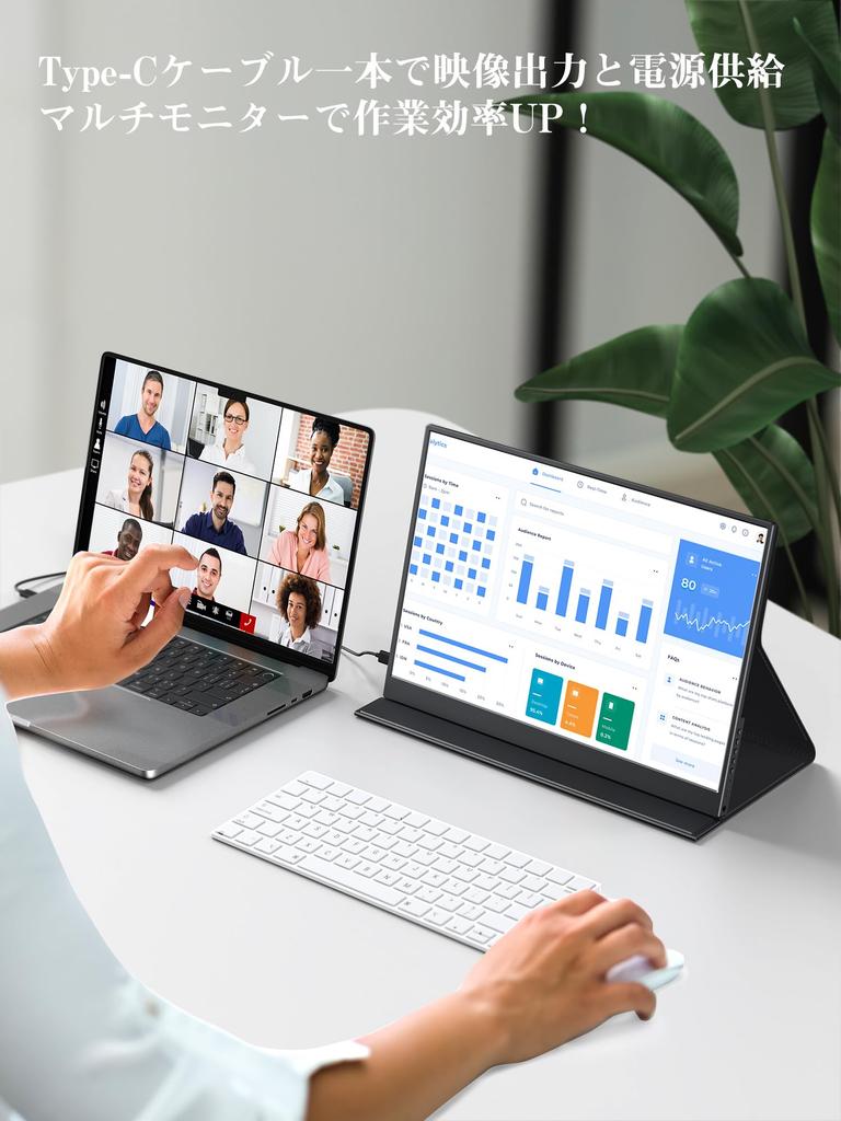 Мобильный монитор 14 дюймов Разрешение 2K Мобильный дисплей Портативный монитор Соотношение сторон экрана IPS Панель 2160x1440P Яркость игрового монитора Поддержка режима HDR