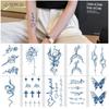 Small Fresh Cross Ecg Small Snake Fish Tail Small Pattern Non-Reflective Water Transfer Simulation Lasting Tattoo Sticker