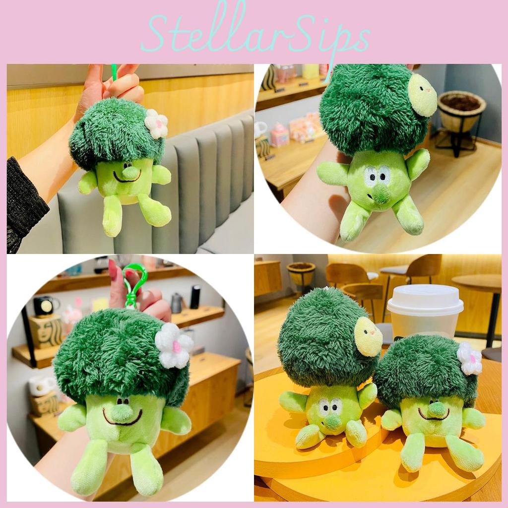 Maniao Brand Plush Cauliflower Car Keychain Backpack Pendant Toy Cute And Adorable