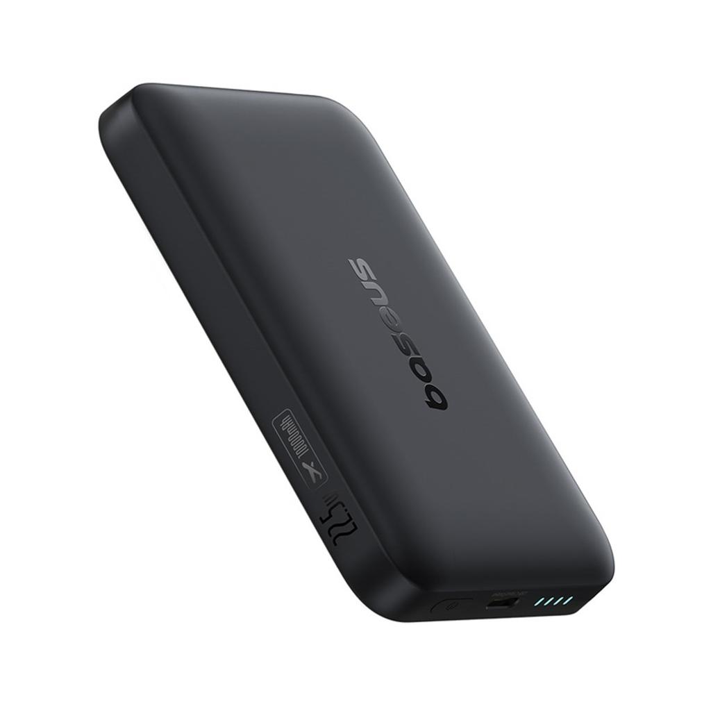 Пауэрбанк 10000 мАч 22,5 В с кабелем USB-C EnerFill FM11 Ультра-Мини MagSafe - черный