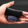 Foldable Telescopic Men Women Presbyopic Glasses Portable Bag Anti Blue Light Eyewear Reading Eyeglasses Men