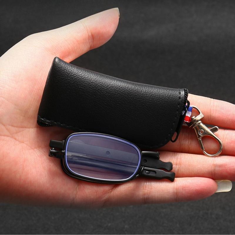Foldable Telescopic Men Women Presbyopic Glasses Portable Bag Anti Blue Light Eyewear Reading Eyeglasses Men