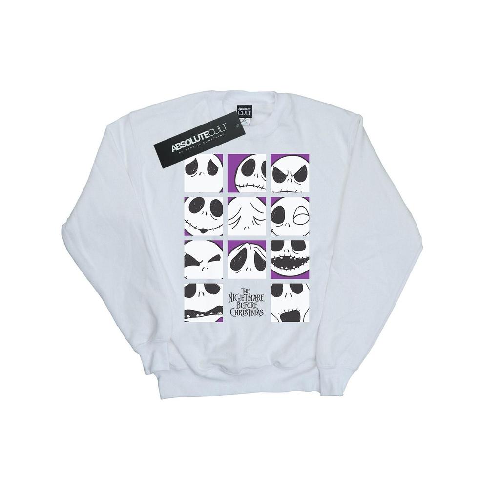 Disney Womens/Ladies Nightmare Before Christmas Many Faces Of Jack Squares Sweatshirt