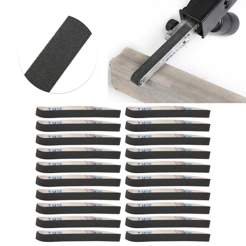 Набор из 20 абразивных наждачных лент для шлифовки и полировки
