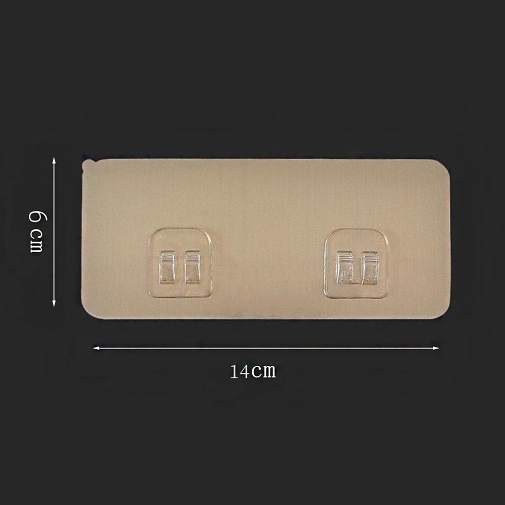 Настенные многофункциональные крючки Прозрачный самоклеящийся крючок Без перфорации Кухонная полка для хранения в ванной комнате Держатель Крючок на наклейках без следов