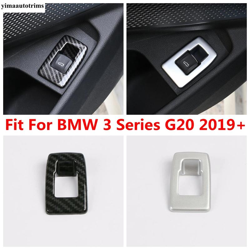 Rear Tailgate Tail Gate Trunk Door Button Switch Panel Cover Trim Accessories For BMW 3 Series G20 - 2024 Matte Interior