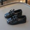 Весна Осень Детские кожаные туфли Простые классические туфли на плоской подошве для девочек Модные универсальные детские повседневные нескользящие балетки Мягкие