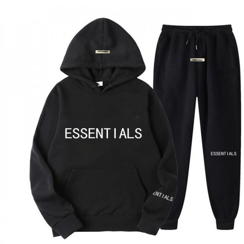 Essentials Hoodie - Set Mens Womens Long Sleeve Pullover Tracksuit Casual Streetwear