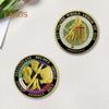 Armor of God Coin 1.57" Diameter Metal Souvenir Coin Put On The Whole Armor of God Double-Sided Armored Soldier Challenge Coin for Military Church