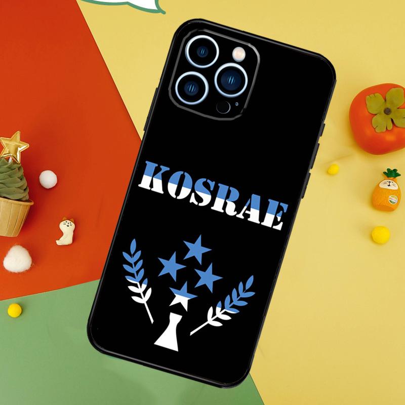 Kosrae Flag Phone Case For iPhone 17 Pro Max 16 14 13 12 11 15 Pro Max Plus 12 13 Mini 16e 17 Air Cover