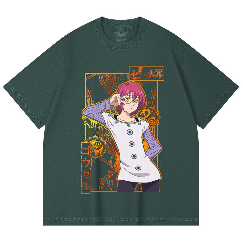 230 Gsm 100% Cotton Seven Deadly Sins V11 Gowther Print Unisex Heavy Cotton T Shirt