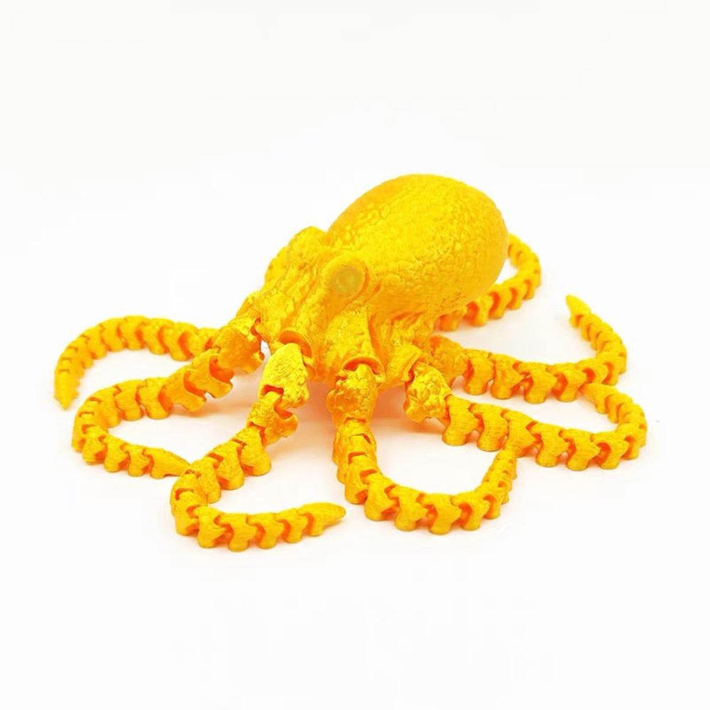 3D Printed Octopus Ornament Creative Animal Landscape Decorations Simulated Octopus Desktop Home Model Party Children's Gift