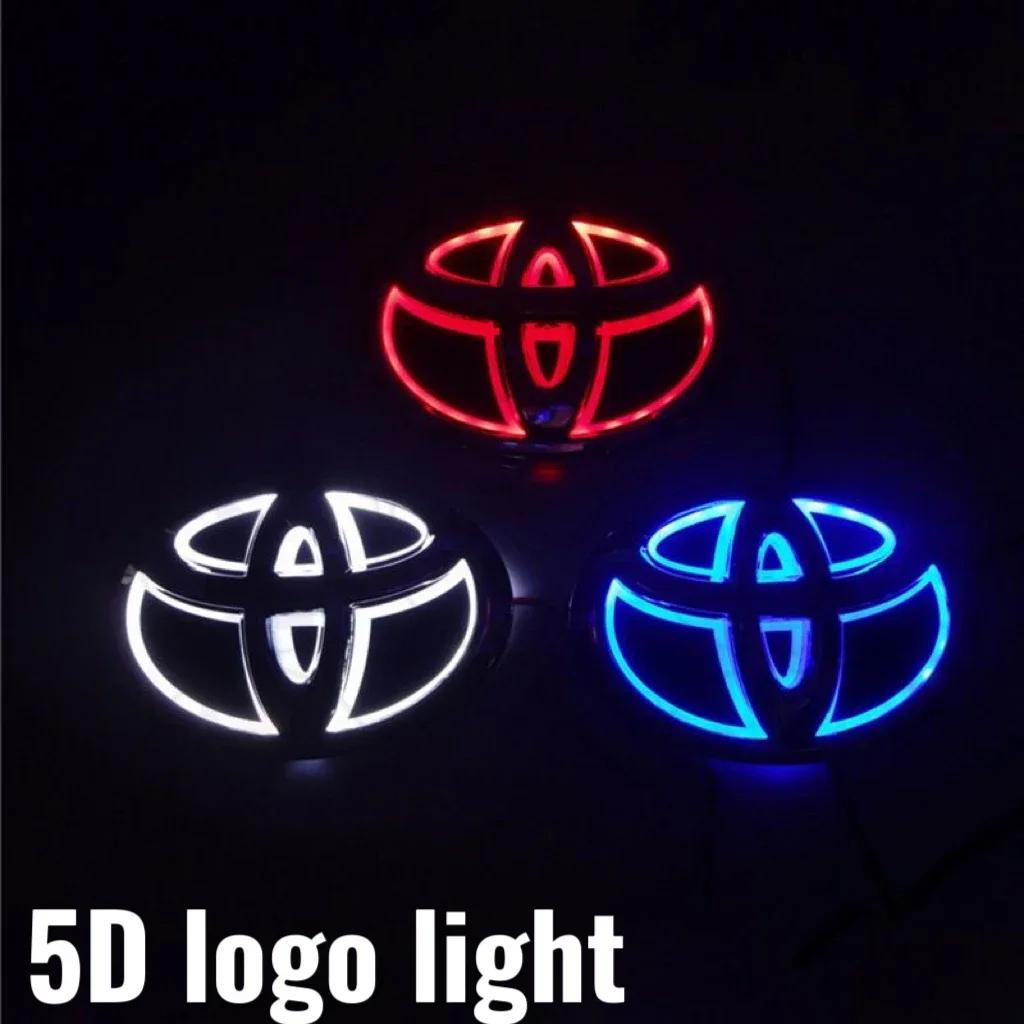 1PC 5D Car Front Grille Trunk Logo LED Light Retrofit for Toyota Corolla Reiz PRADO Yaris LANDCRUIS Camry Vios Highlander LVALON