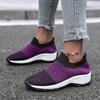 New Trendy Women's Mesh Casual Shoes with Slope Heels Tennis Sports Breathable Hiking Comfortable Woman Shoes Zapatos De Mujer