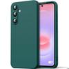 Чехол для Samsung Galaxy A37 5G, Жидкий силикон, Тонкая защита, Легкий, Защита от царапин - Ночной зеленый