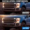 License Plate Frame Compatible With F250 F350 Super Duty  2024 Front Bumper License Plate Bracket Holder Replace FO1068203 PC3Z-17A385-AA