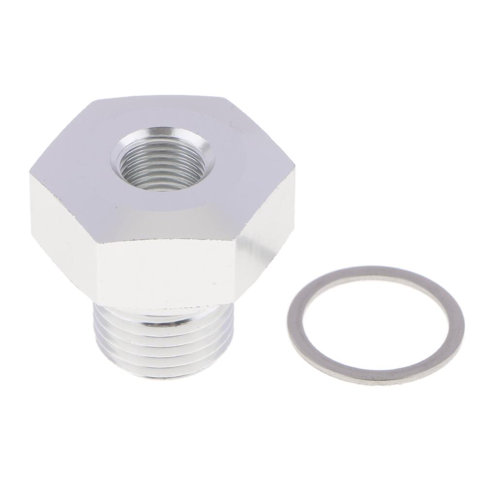 Engine Oil Pressure Sensor Adapter Aluminum Oil Sensor Connector for LS Series Oil Tray Crankcase and Fan Replacement