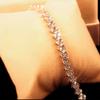 Elegant Women's Dazzling Rhinestone Bangle Bracelet Wedding Engagement Jewelry
