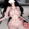 Новое нижнее белье от Domila: сексуальный, открывающий грудь, с жемчужной подвеской на шее, горничная, трехточечный, подчеркивающий бедра, комплект униформы.