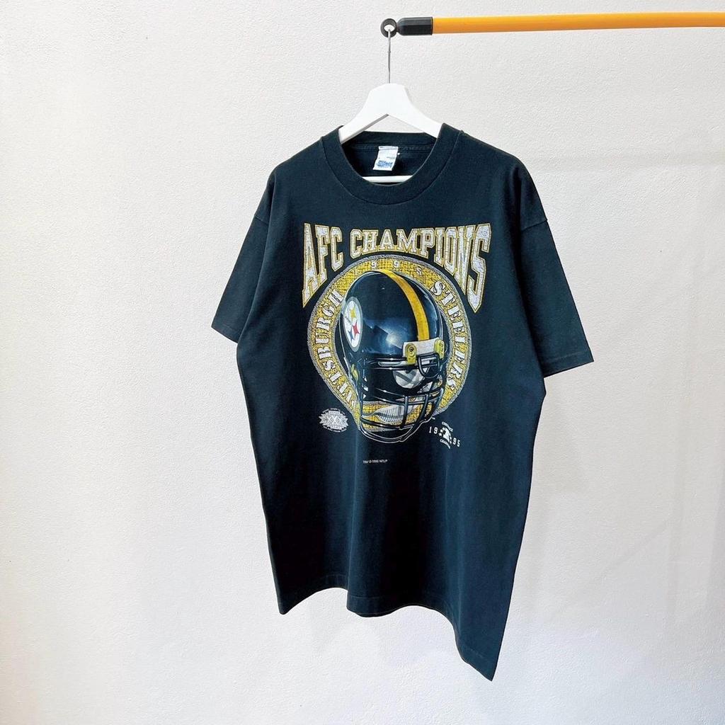 Vintage 1990s Salem Sportswear USA/ Pittsburgh Steelers NFL T-shirt/ size L