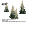 Nordic Style Pine Tree Art 3Pcs Wooden Christmas Wall Decor, Winter Snowy Hanging Party Background Sign, Rustic Forest Mounted Ornaments for