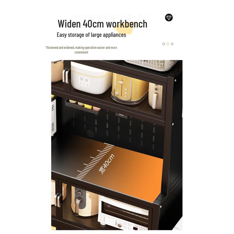 Многофункциональная кухонная полка для хранения в стиле легкой роскоши