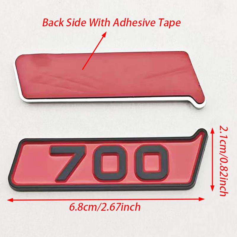 3D ABS Car Fender Side Accessories Logo 700 Sticker Badge Sticker Decals For Mercedes Benz AMG BITURBO 700 BRABUS Auto Styling