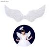 1PC Kids Adult Party Swallow White Angel Feather Wings Wands Cosplay Elastic Straps Wedding Birthday Halloween Christmas