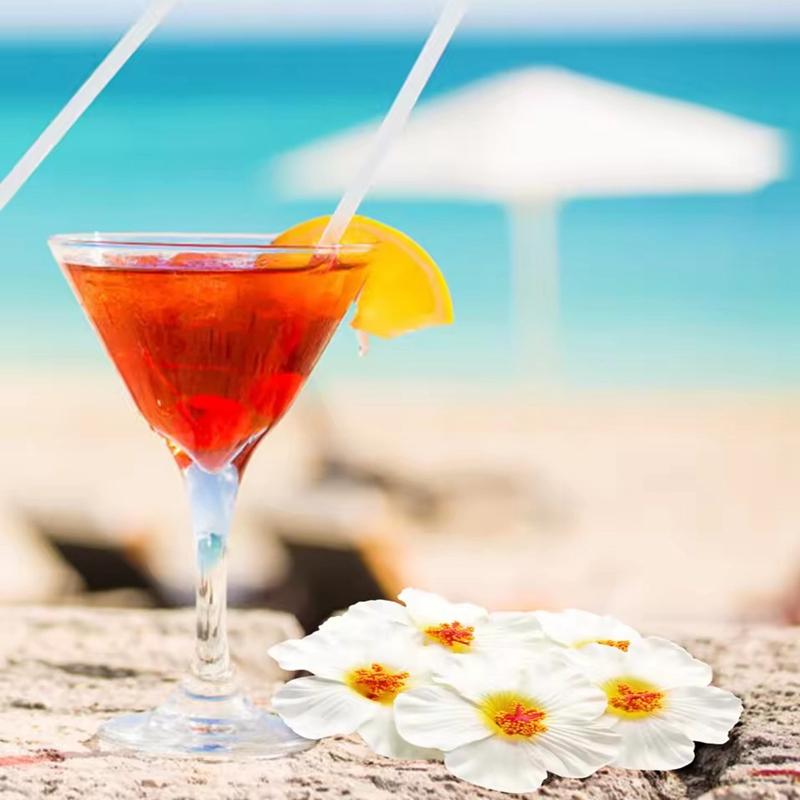 5/10 шт. Гавайский цветок гибискуса Летний тропический пляж Украшение стола для вечеринки по случаю дня рождения DIY Декор для волос Свадебные искусственные цветы