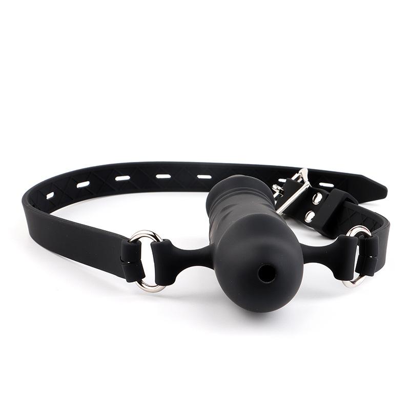 Silicone Ball Open Mouth Gag Penis Gag Bondage Restraints Adult Game Oral Fixation Stuffed Slave Sex Toy for Couple
