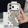 Чехол с принтом «Цветы и Листья» для iPhone 17 18 Pro Max Силиконовый чехол с кожаной текстурой для iPhone 16 15 14 13 Pro Max 17E