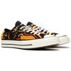 UNDEFEATED x Converse 1970s Удобные Повседневные Низкие парусиновые кеды Унисекс Черный и Оранжевый
