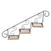 Staircase Shape Wall-mounted Flower Stand American Style Wall Hanging Flower Pot  Store